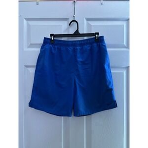 Nike Blue Lined Shorts Men's Size Medium Swim‎ Athletic Summer